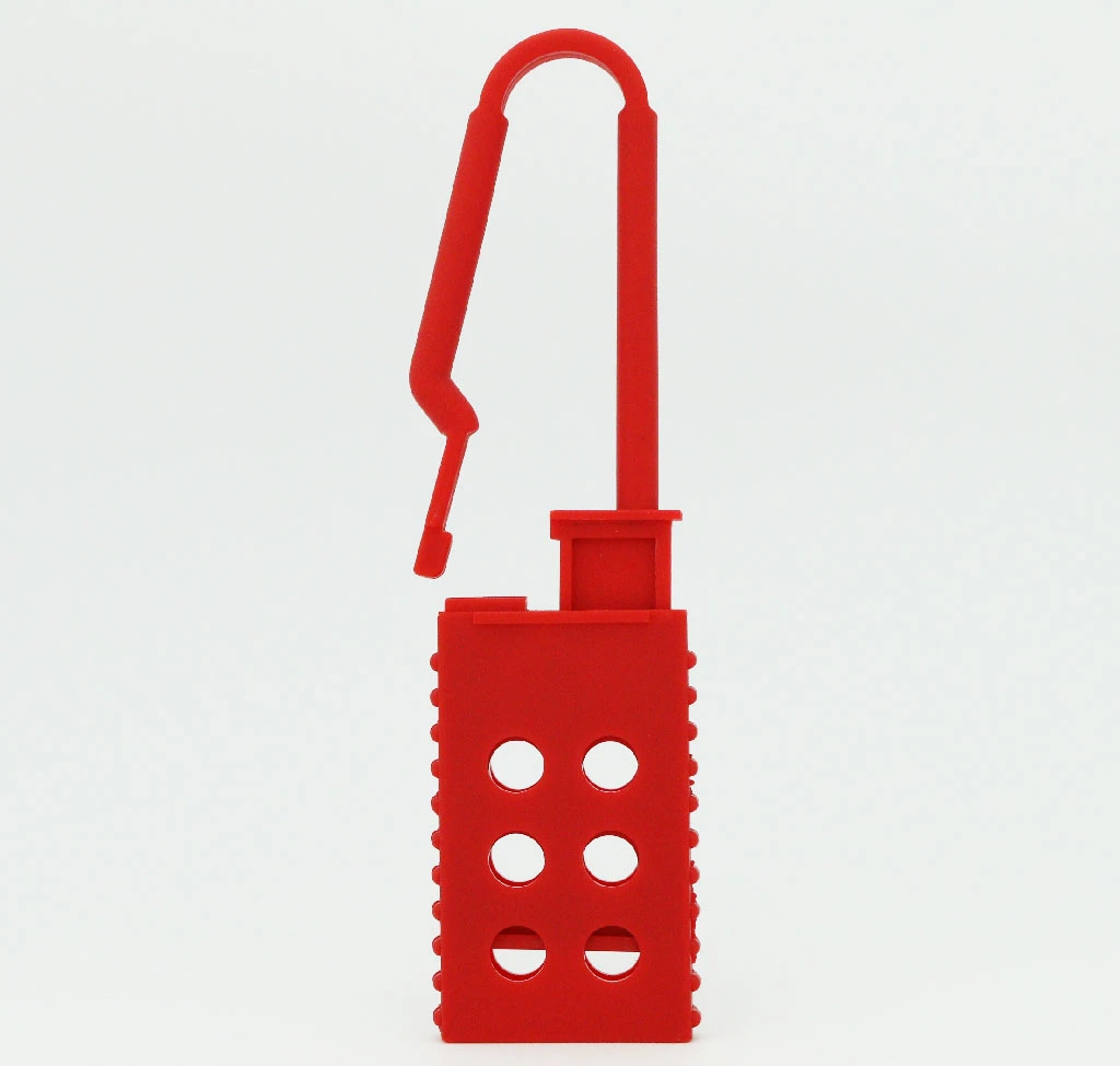 Safety Series Red Lockout Hasps with Spark-Proof Nylon Construction