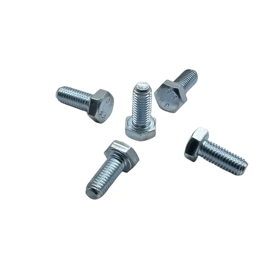 DIN933 M8 Hex Bolt with Zinc Plated
