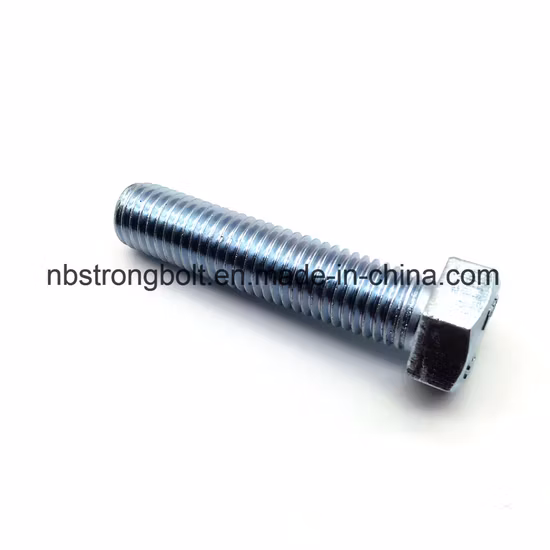 DIN933 M8 Hex Bolt with Zinc Plated