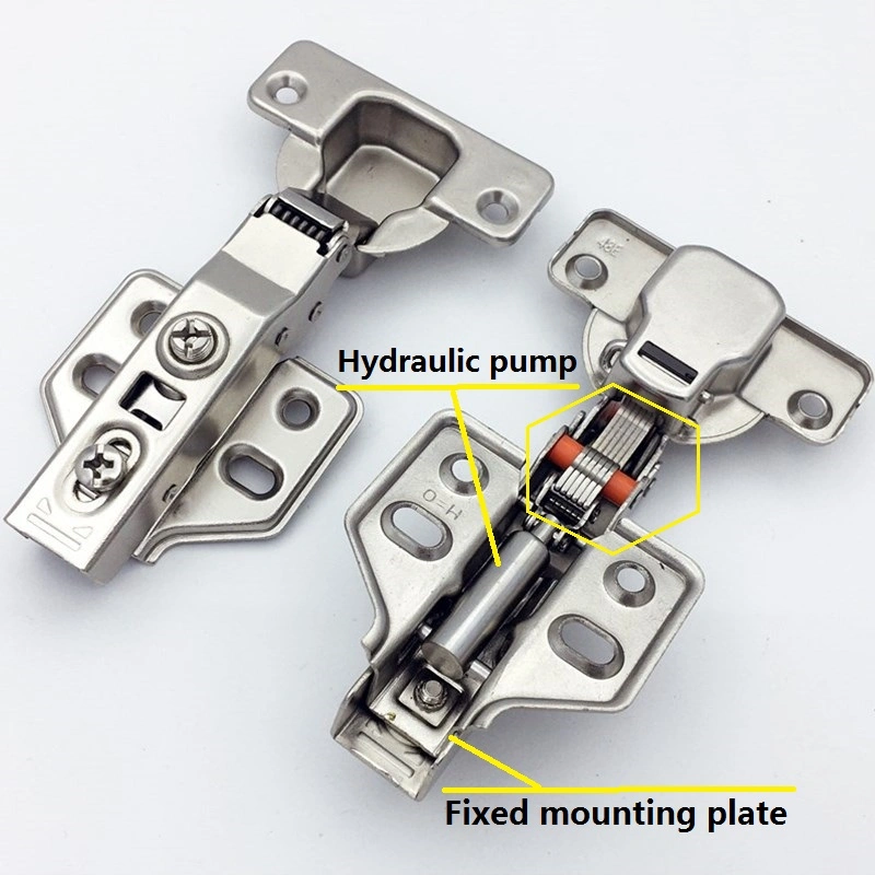 Hardware Cabinet Door Accessories Soft Close Hydraulic Inset Concealed Hinge