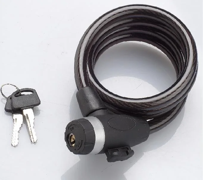 Bike Bicycle Lock Cable Key Lock with Bracket