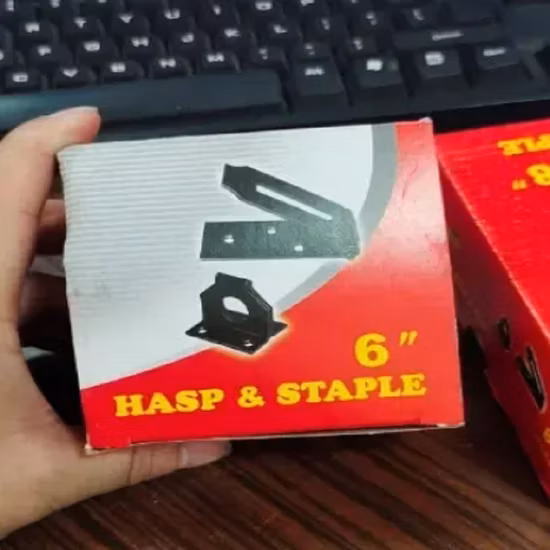 Black Clasp Hasp Security Fixed Iron Hasps and Staples